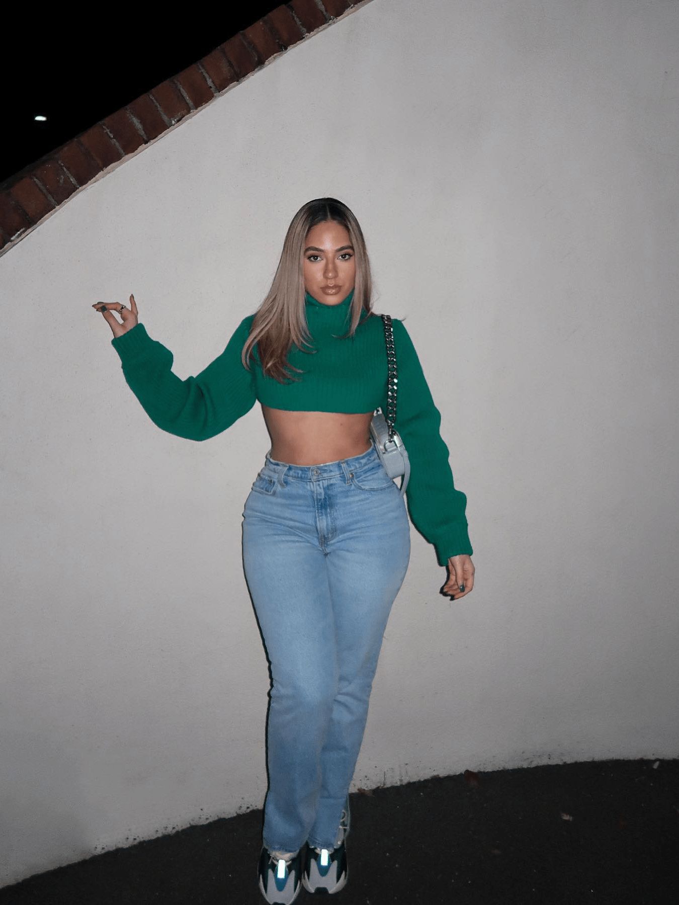 Short Cropped Navel High Neck Sweater sold by Aelfric Eden