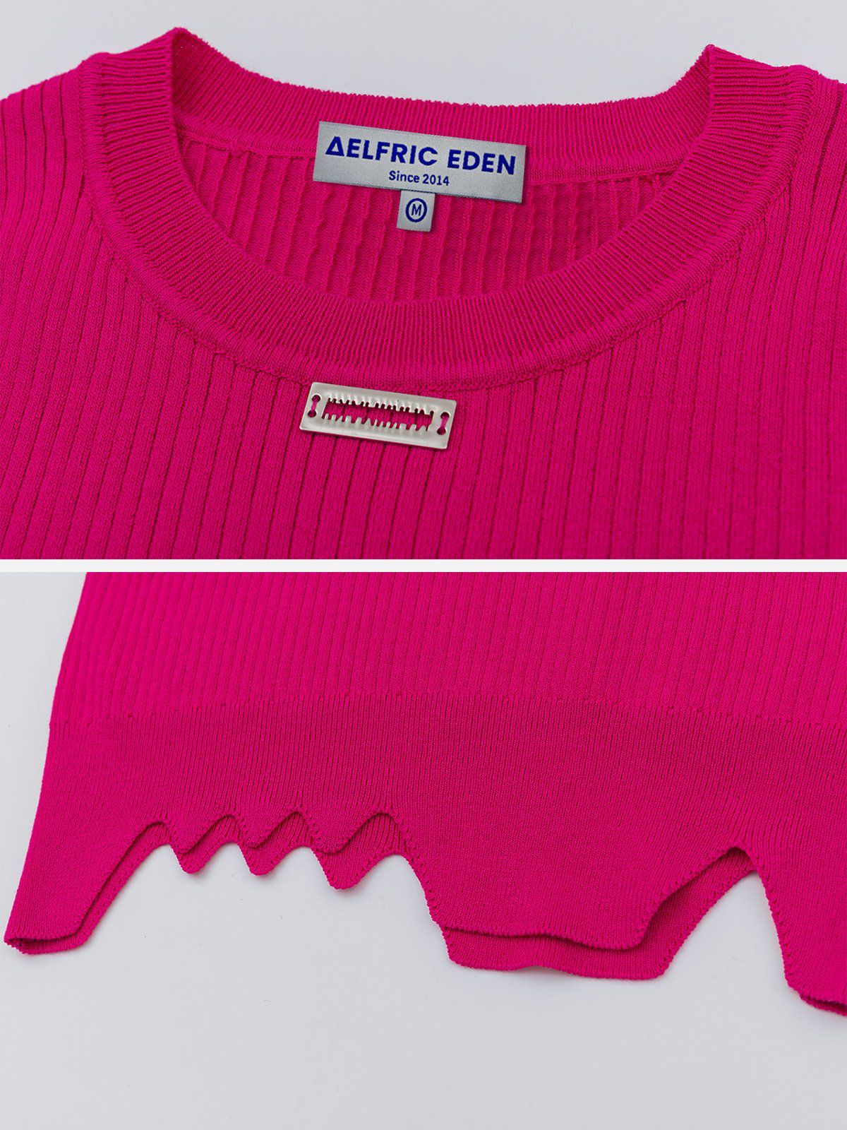 Solid Irregular Knit Tank Top sold by Aelfric Eden product image thumbnail 4