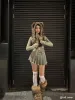 Fringe Wrinkle Washed Denim Skirt sold by Aelfric Eden