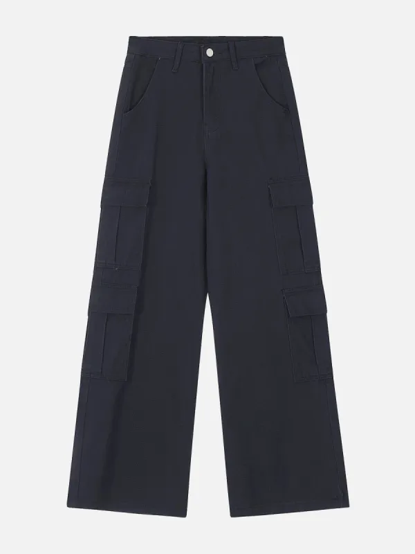 Solid Multi Pocket Cargo Pants sold by Aelfric Eden