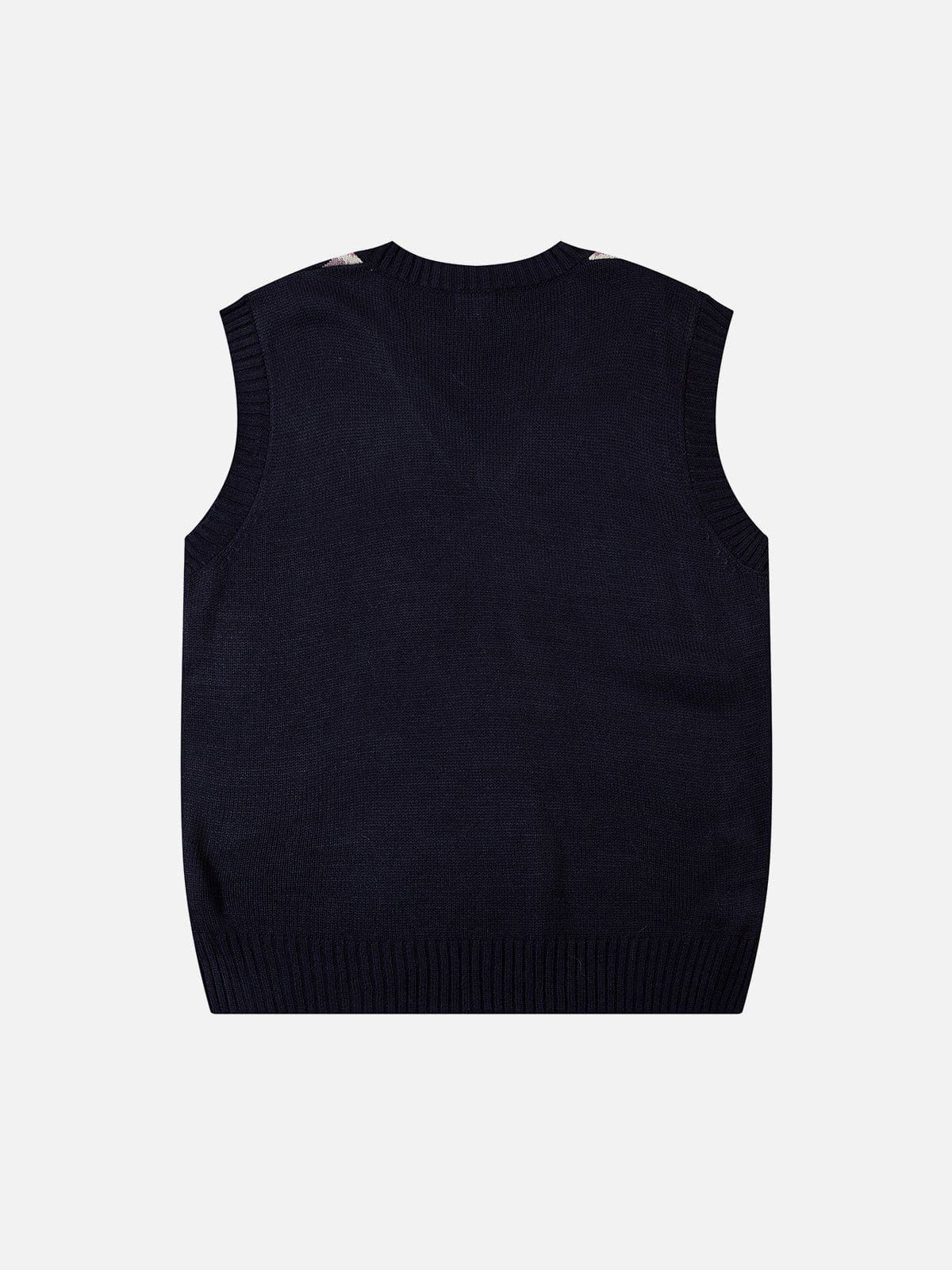 Aelfric Eden Irregular Jacquard Sweater Vest sold by Aelfric Eden product image thumbnail 3