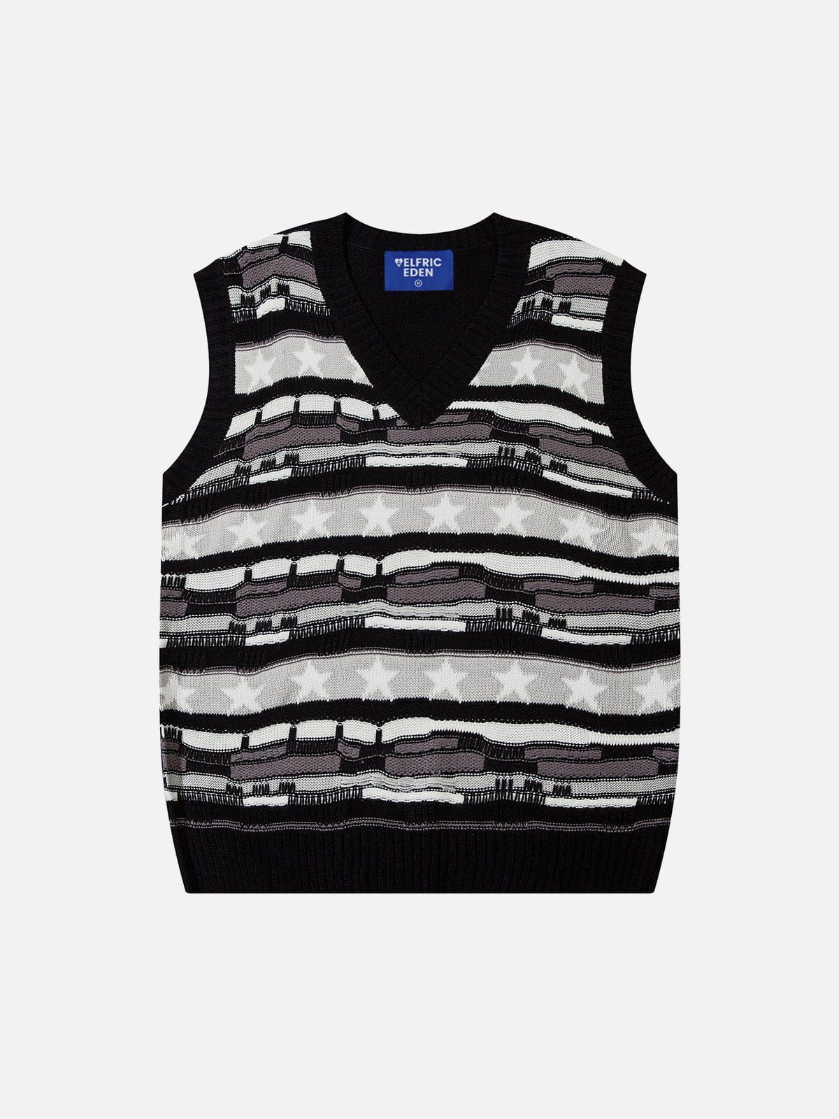 Aelfric Eden Irregular Jacquard Sweater Vest sold by Aelfric Eden product image thumbnail 2