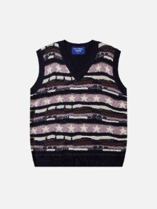 Aelfric Eden Irregular Jacquard Sweater Vest sold by Aelfric Eden