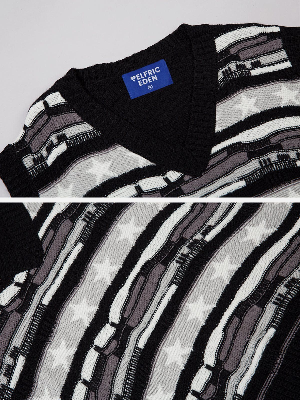 Aelfric Eden Irregular Jacquard Sweater Vest sold by Aelfric Eden product image thumbnail 4