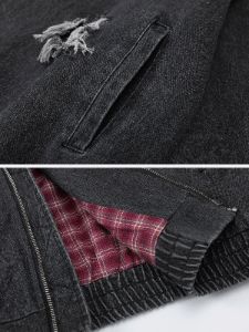 Distressed Washed Denim Jacket sold by Aelfric Eden
