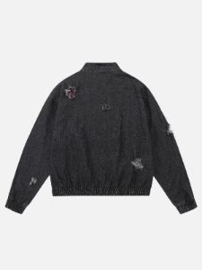 Distressed Washed Denim Jacket sold by Aelfric Eden
