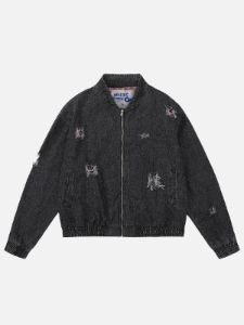 Distressed Washed Denim Jacket sold by Aelfric Eden
