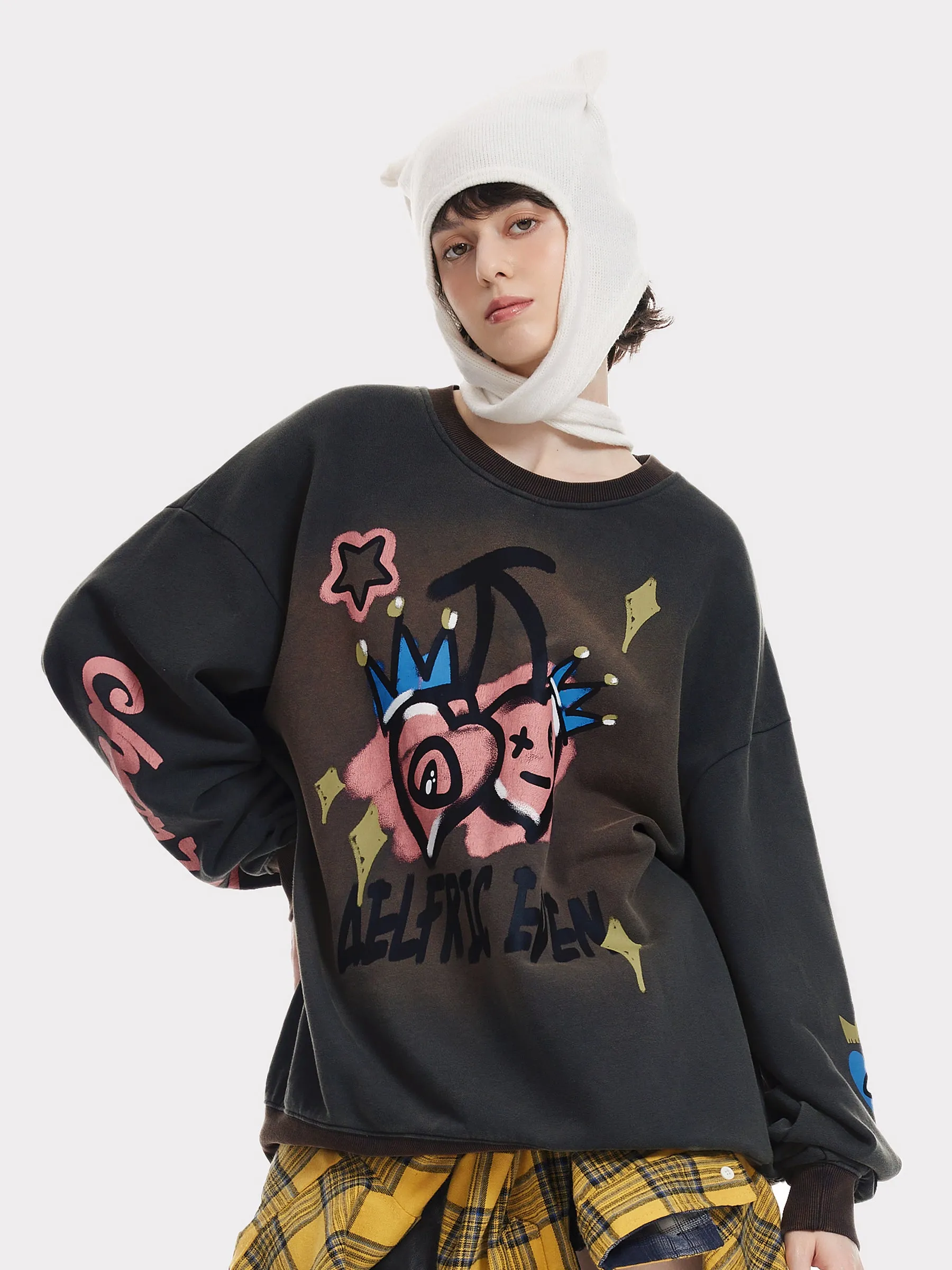 Aelfric Eden Heart Cherry Print Sweatshirt sold by Aelfric Eden
