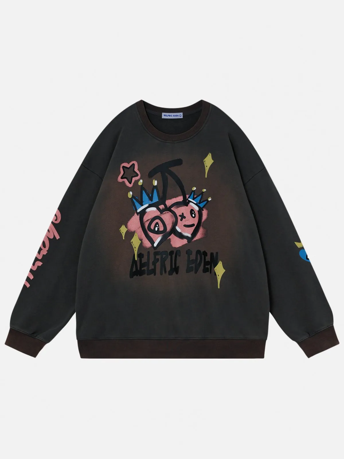 Aelfric Eden Heart Cherry Print Sweatshirt sold by Aelfric Eden product image thumbnail 2