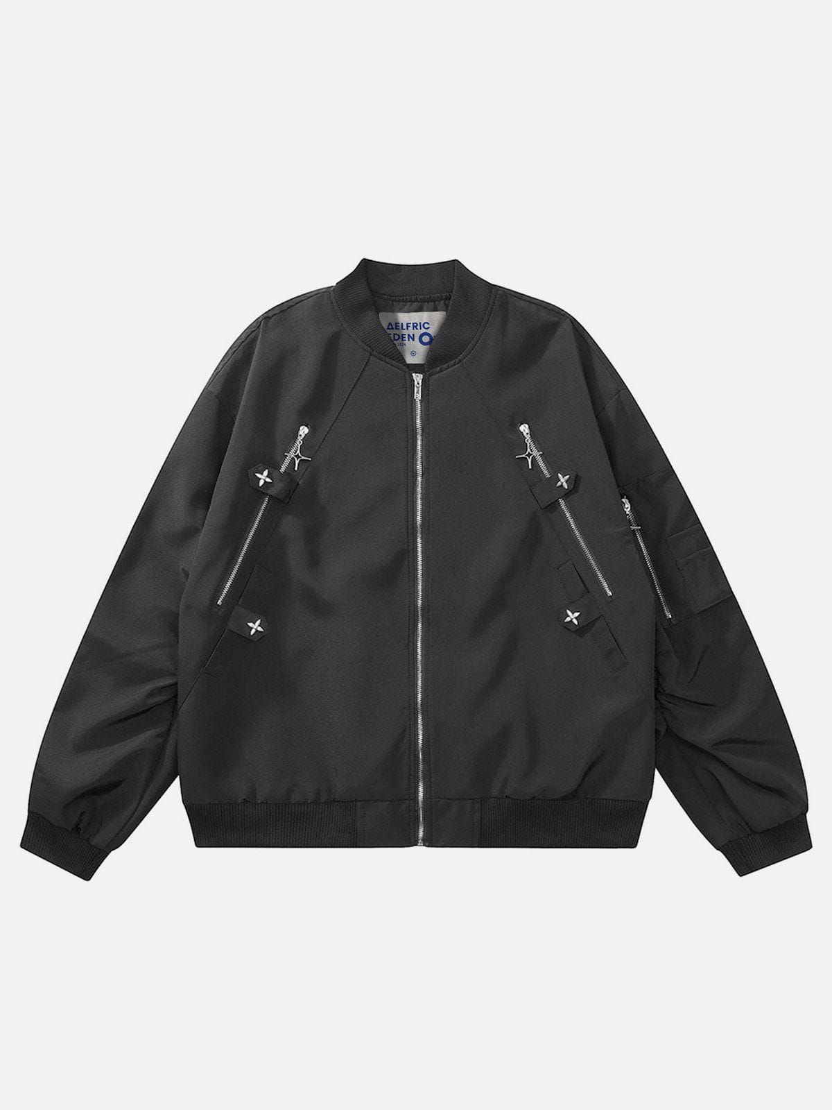 Aelfric Eden Wrinkle ZIP UP Bomber Jackets sold by Aelfric Eden product image thumbnail 2