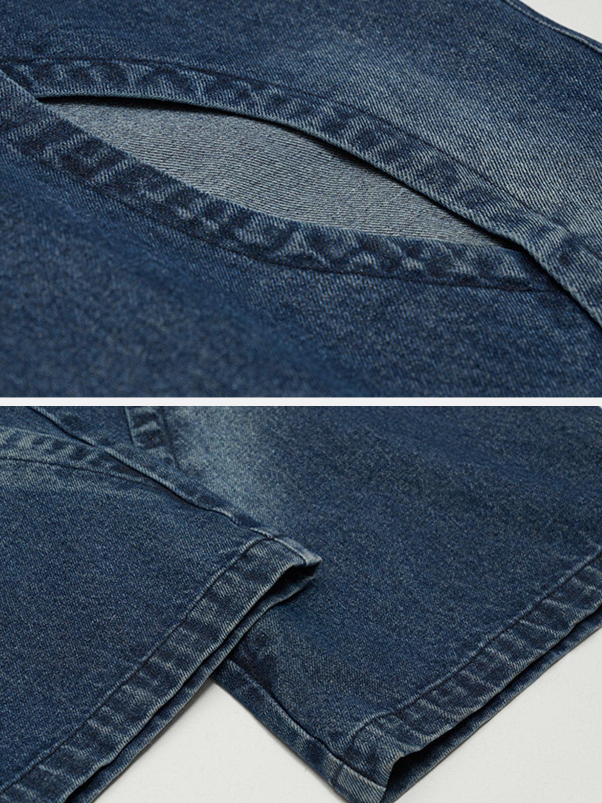 Irregular Cut Out Patchwork Jeans sold by Aelfric Eden product image thumbnail 3