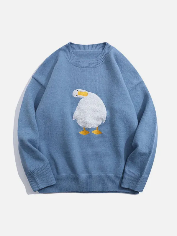 Aelfric Eden "How are you" Duck Knit Sweater sold by Aelfric Eden