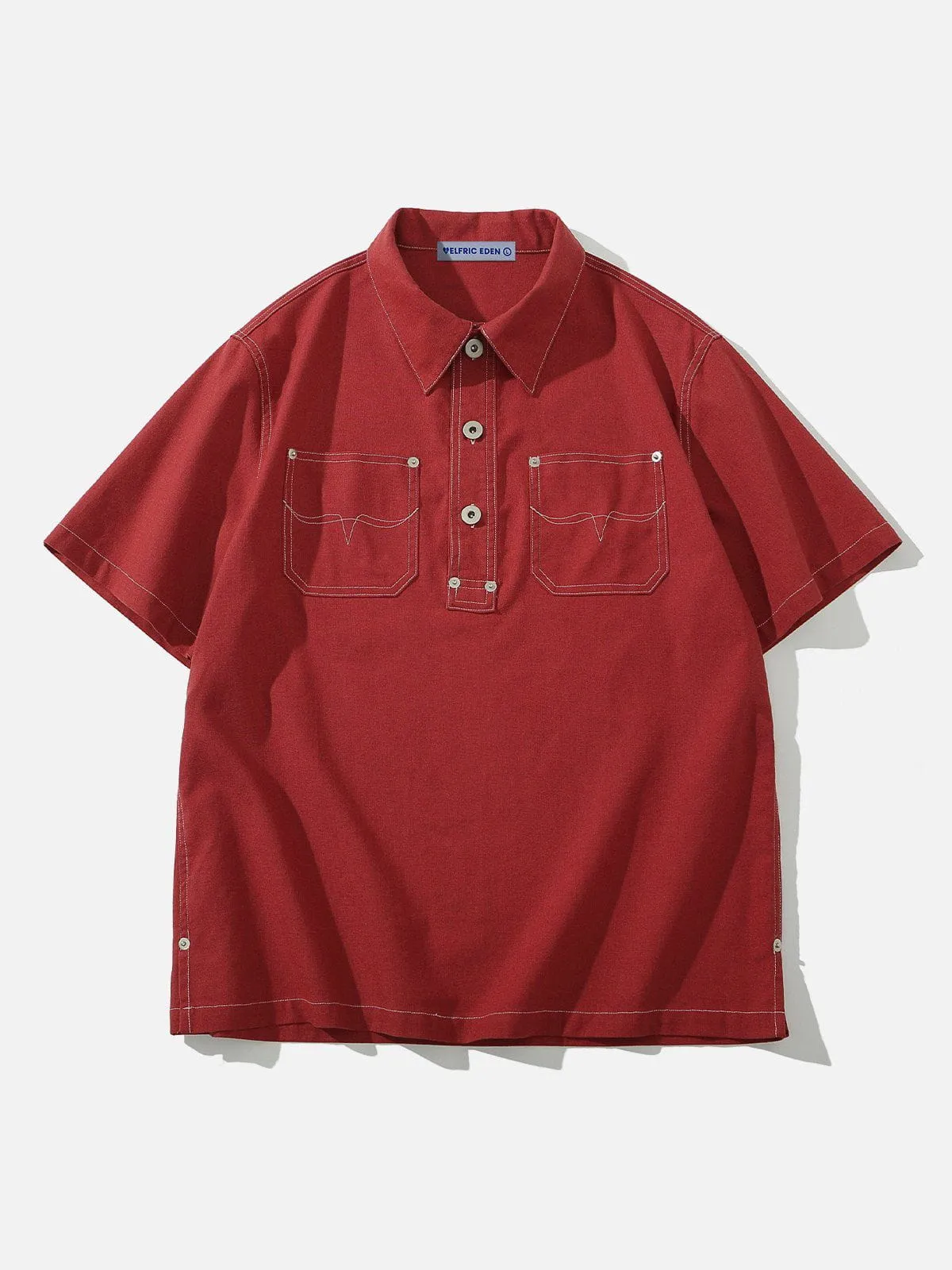 Aelfric Eden Line Patchwork Polo Tee sold by Aelfric Eden