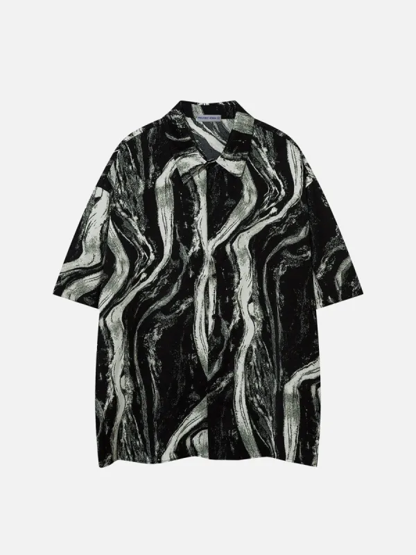 Aelfric Eden Wavy Short Sleeve Shirt sold by Aelfric Eden