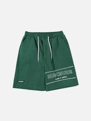 Aelfric Eden Letter Embroidered Shorts sold by Aelfric Eden