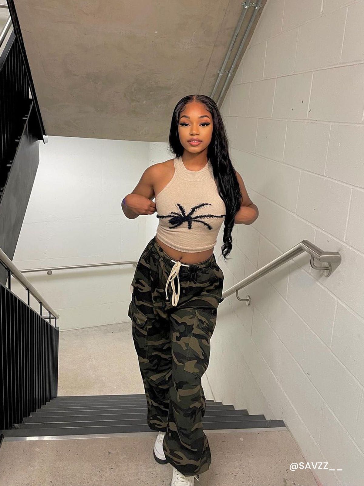 Aelfric Eden Hip Hop Camouflage Baggy Cargo Pants sold by Aelfric Eden product image thumbnail 2