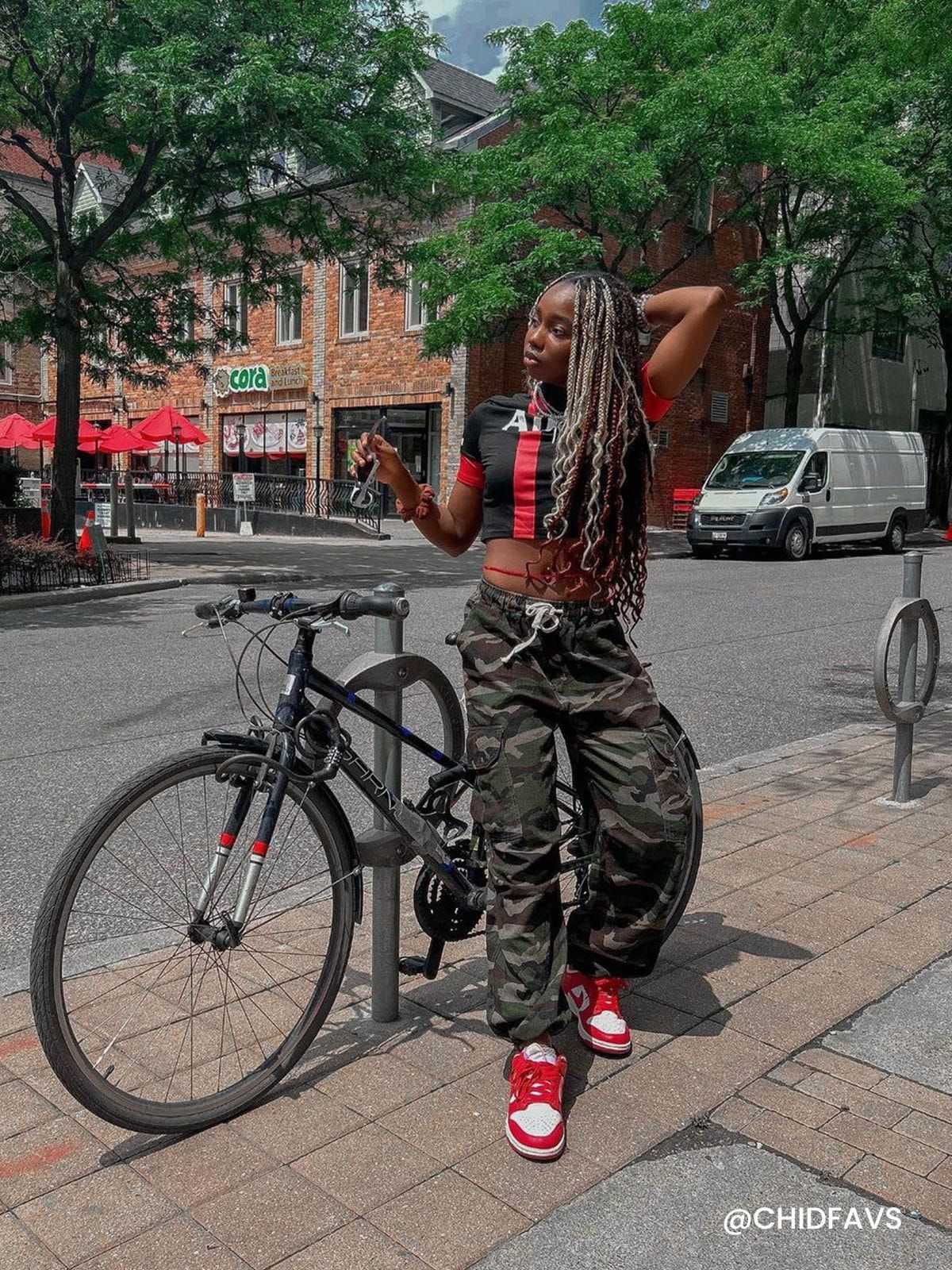 Aelfric Eden Hip Hop Camouflage Baggy Cargo Pants sold by Aelfric Eden product image thumbnail 3