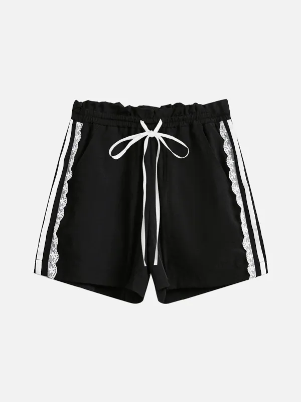 Aelfric Eden Lace Patchwork Shorts sold by Aelfric Eden