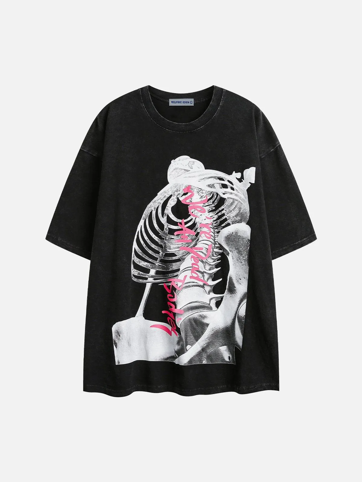 Aelfric Eden 3D Skeleton Print Washed Tee sold by Aelfric Eden