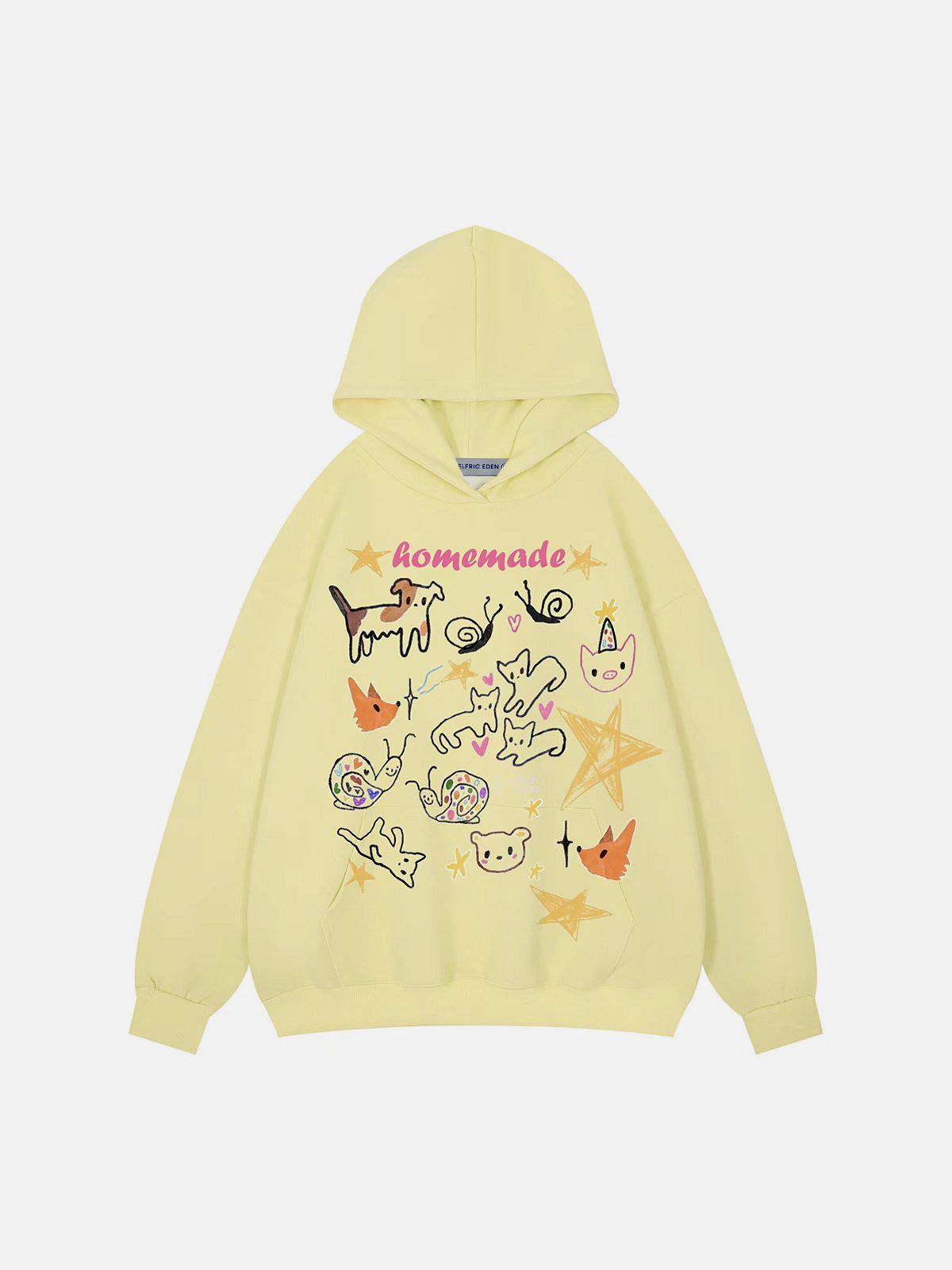 Aelfric Eden Cartoon Animal Print Hoodie sold by Aelfric Eden