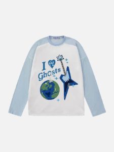 Aelfric Eden Earth Print Patchwork Sweatshirt sold by Aelfric Eden