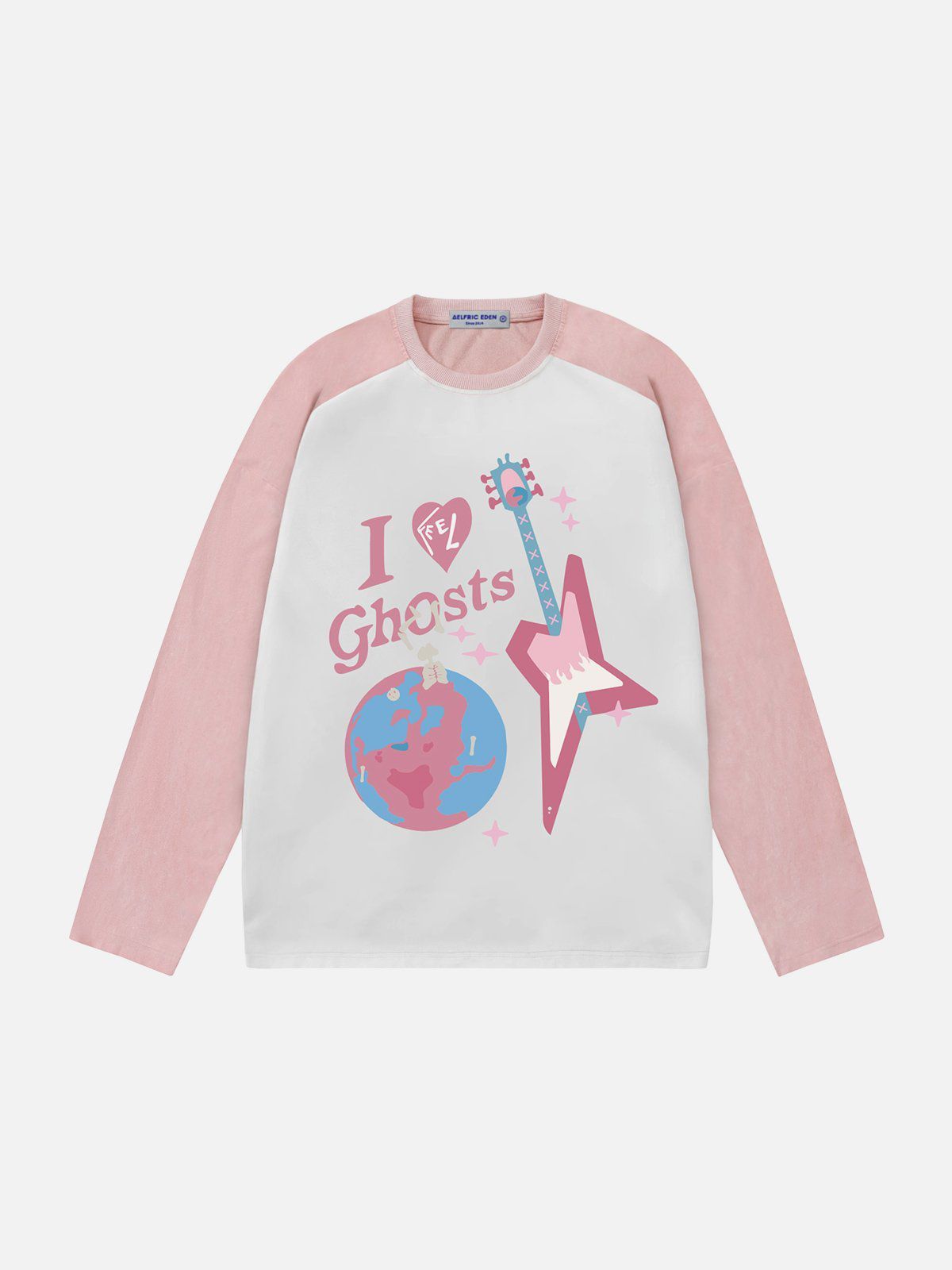 Aelfric Eden Earth Print Patchwork Sweatshirt sold by Aelfric Eden