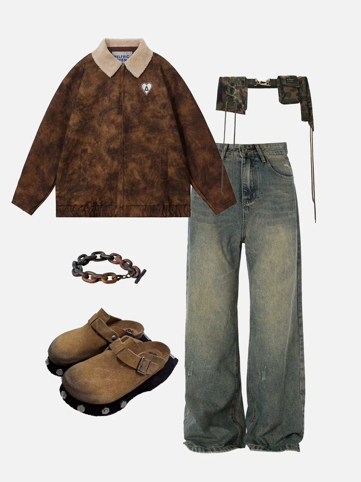 Aelfric Eden Reversible Collar Faux Leather Jacket sold by Aelfric Eden product image thumbnail 2