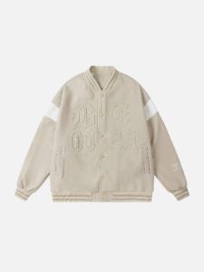 Aelfric Eden Letters Embossing Varsity Jacket sold by Aelfric Eden