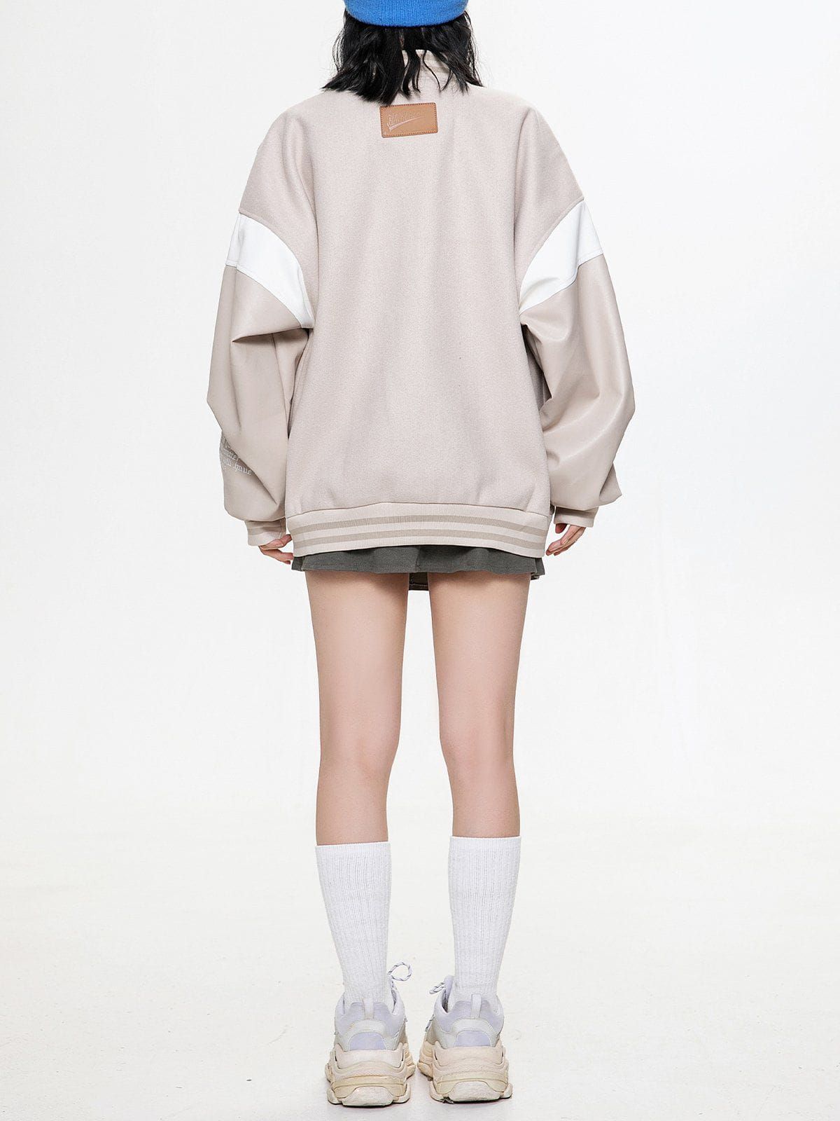 Aelfric Eden Letters Embossing Varsity Jacket sold by Aelfric Eden product image thumbnail 7