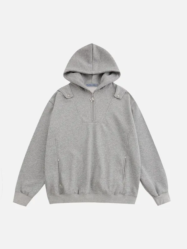 Aelfric Eden Zip Up Collar Street Style Thickened Hoodie sold by Aelfric Eden