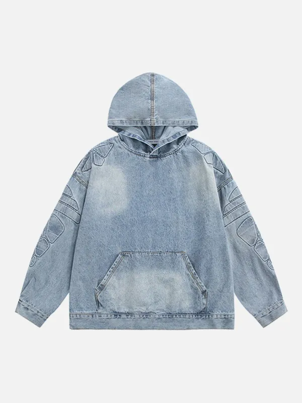 Aelfric Eden Washed Denim Hoodie sold by Aelfric Eden