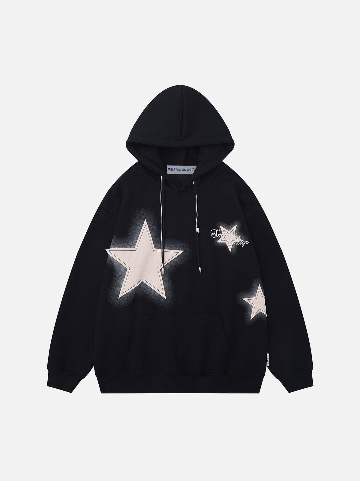 Aelfric Eden Blurring Star Applique Embroidery Hoodie sold by Aelfric Eden product image thumbnail 2