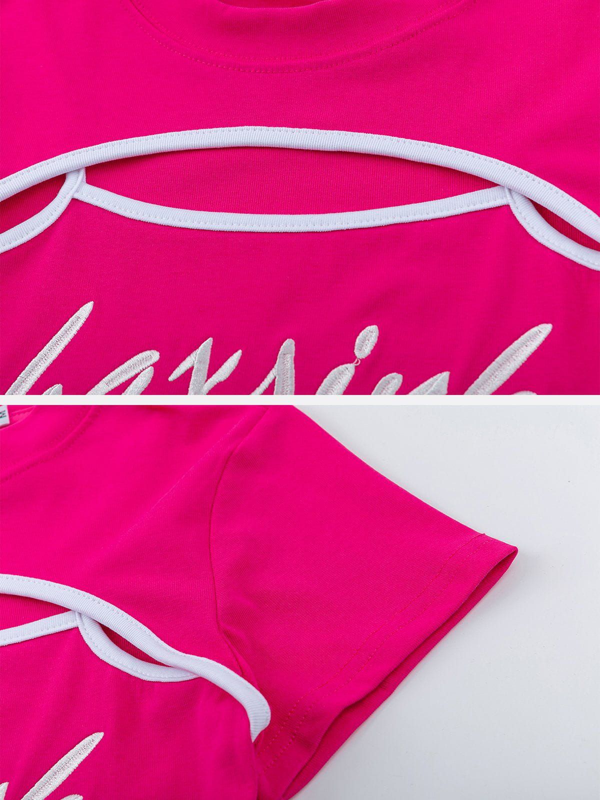 Patchwork Letter Print Tee sold by Aelfric Eden product image thumbnail 4