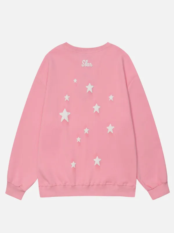 Aelfric Eden Multi Star Foam Printing Sweatshirt sold by Aelfric Eden