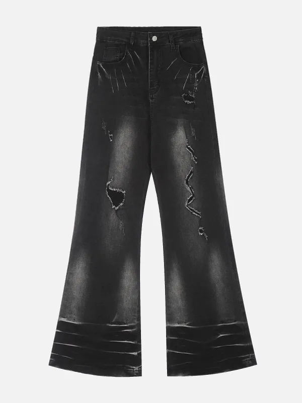 Aelfric Eden Distressed Fringe Washed Jeans sold by Aelfric Eden