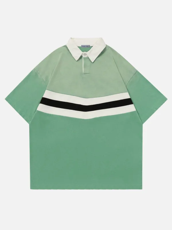Aelfric Eden Stripe Washed Polo Tee sold by Aelfric Eden