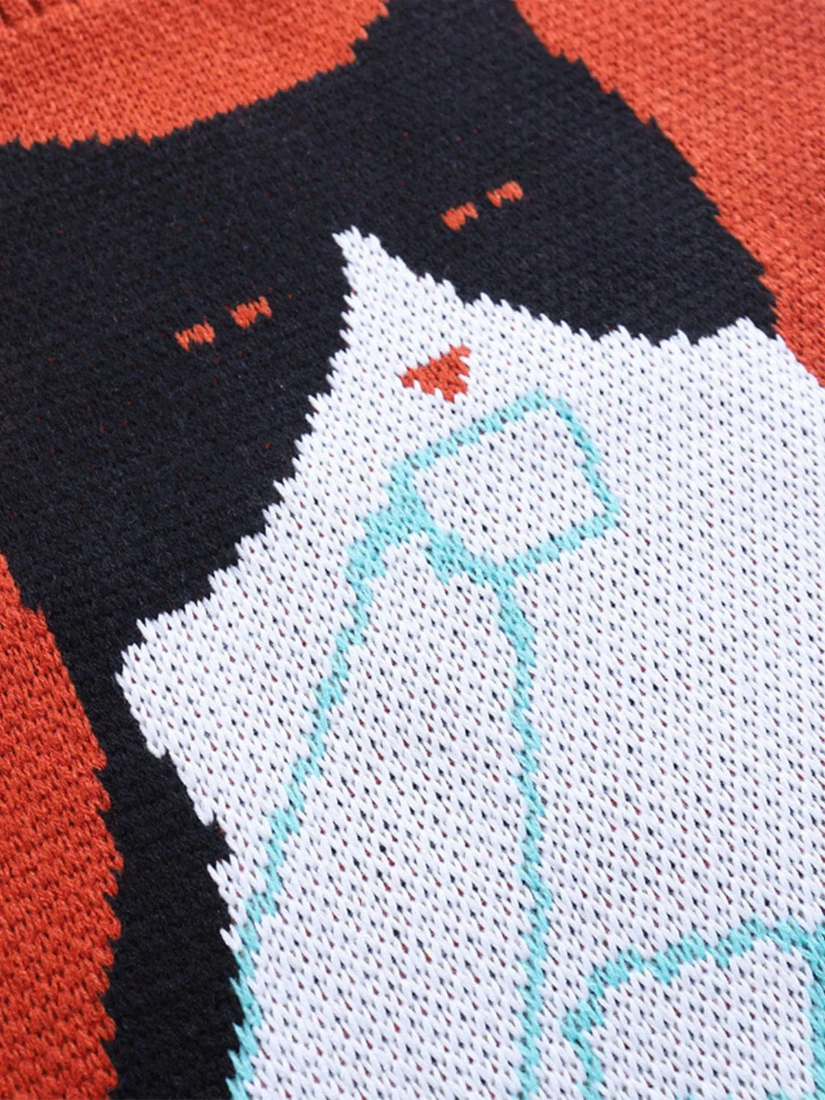 Cat Graphic Knit Bag sold by Aelfric Eden product image thumbnail 3