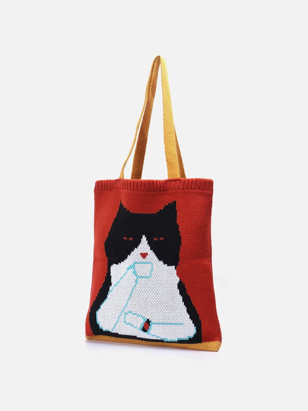 Cat Graphic Knit Bag sold by Aelfric Eden product image thumbnail 2