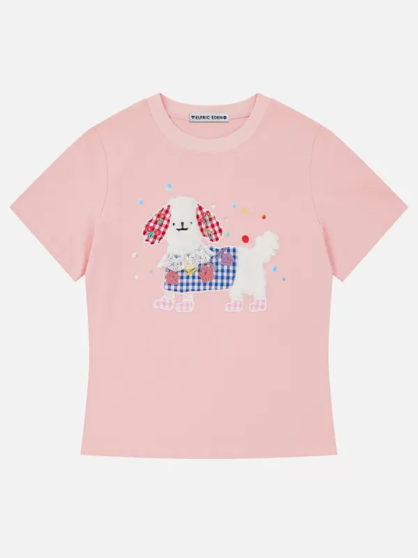 Aelfric Eden Cute Plaid Dog Tee sold by Aelfric Eden