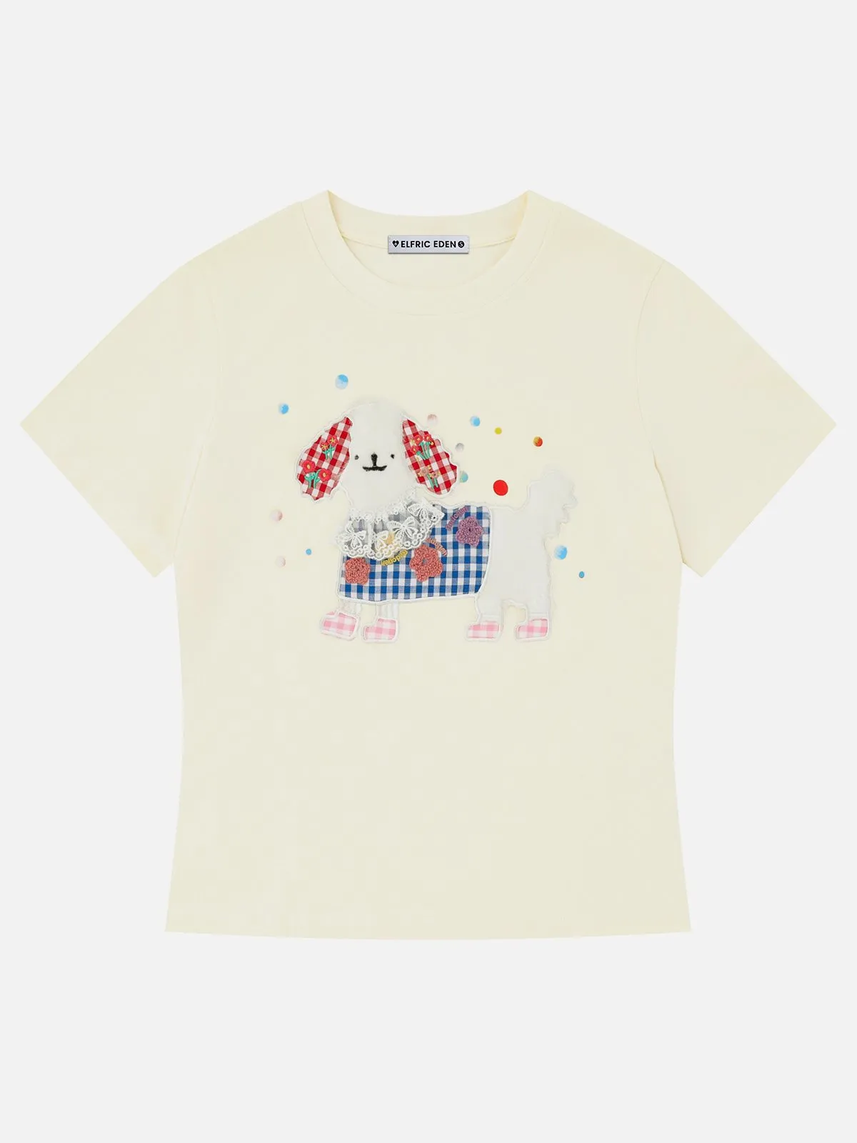 Aelfric Eden Cute Plaid Dog Tee sold by Aelfric Eden product image thumbnail 2