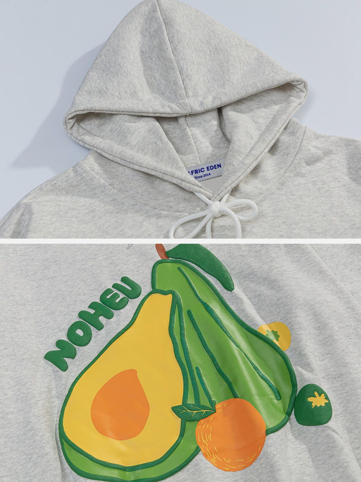 Aelfric Eden Cartoon Avocado Print Hoodie sold by Aelfric Eden product image thumbnail 4