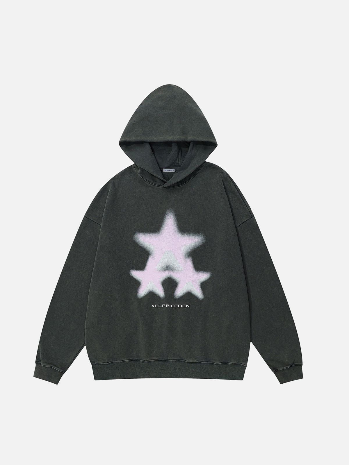 Aelfric Eden Blurring Star Graphic Washed Pullover Hoodie sold by Aelfric Eden product image thumbnail 3