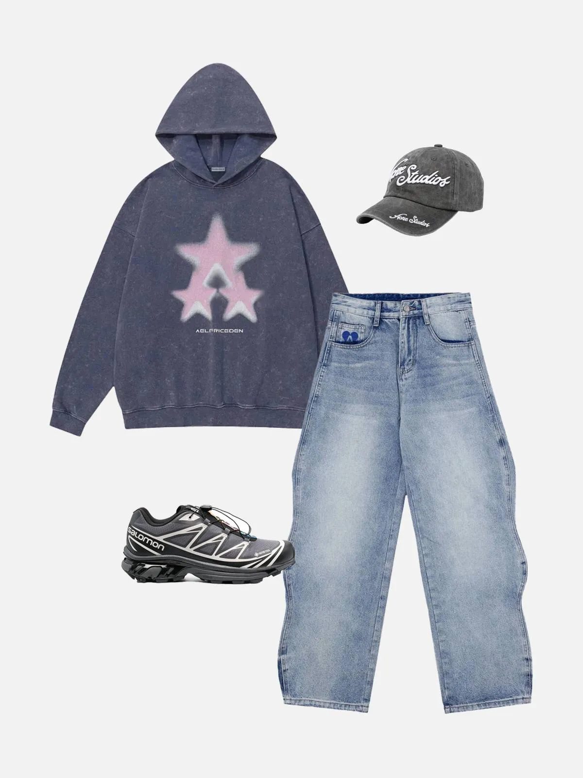 Aelfric Eden Oversized Blurring Star Hoodie sold by Aelfric Eden product image thumbnail 4