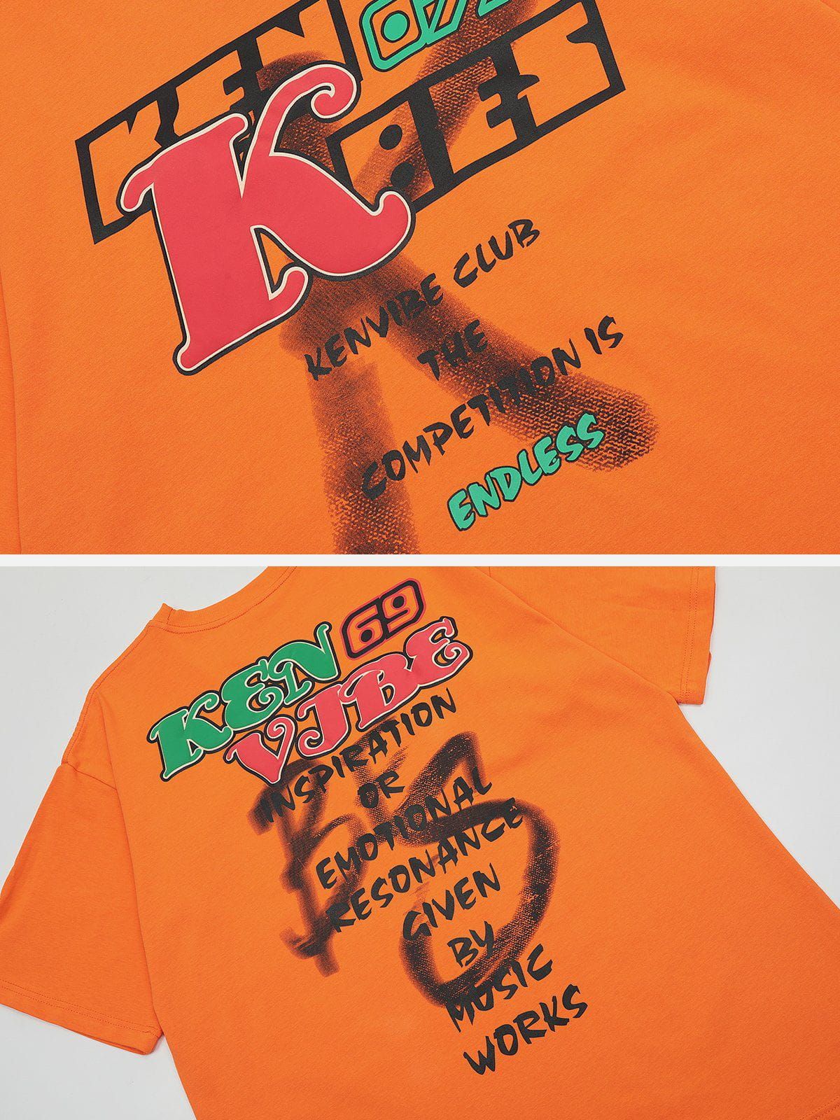 Aelfric Eden Colorblock Letter Print Tee sold by Aelfric Eden product image thumbnail 5
