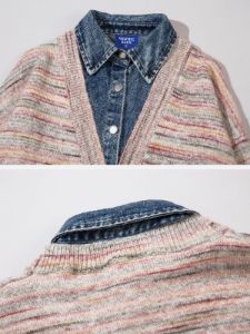 Aelfric Eden Denim Patchwork Cardigan sold by Aelfric Eden