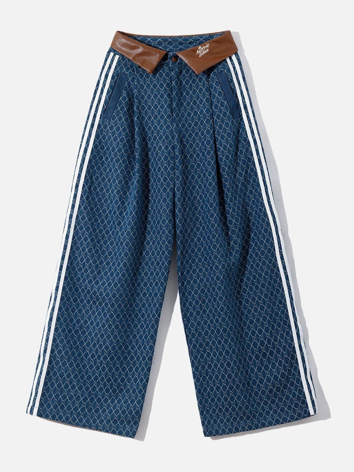 Denim Jacquard Baggy Jeans sold by Aelfric Eden product image thumbnail 2