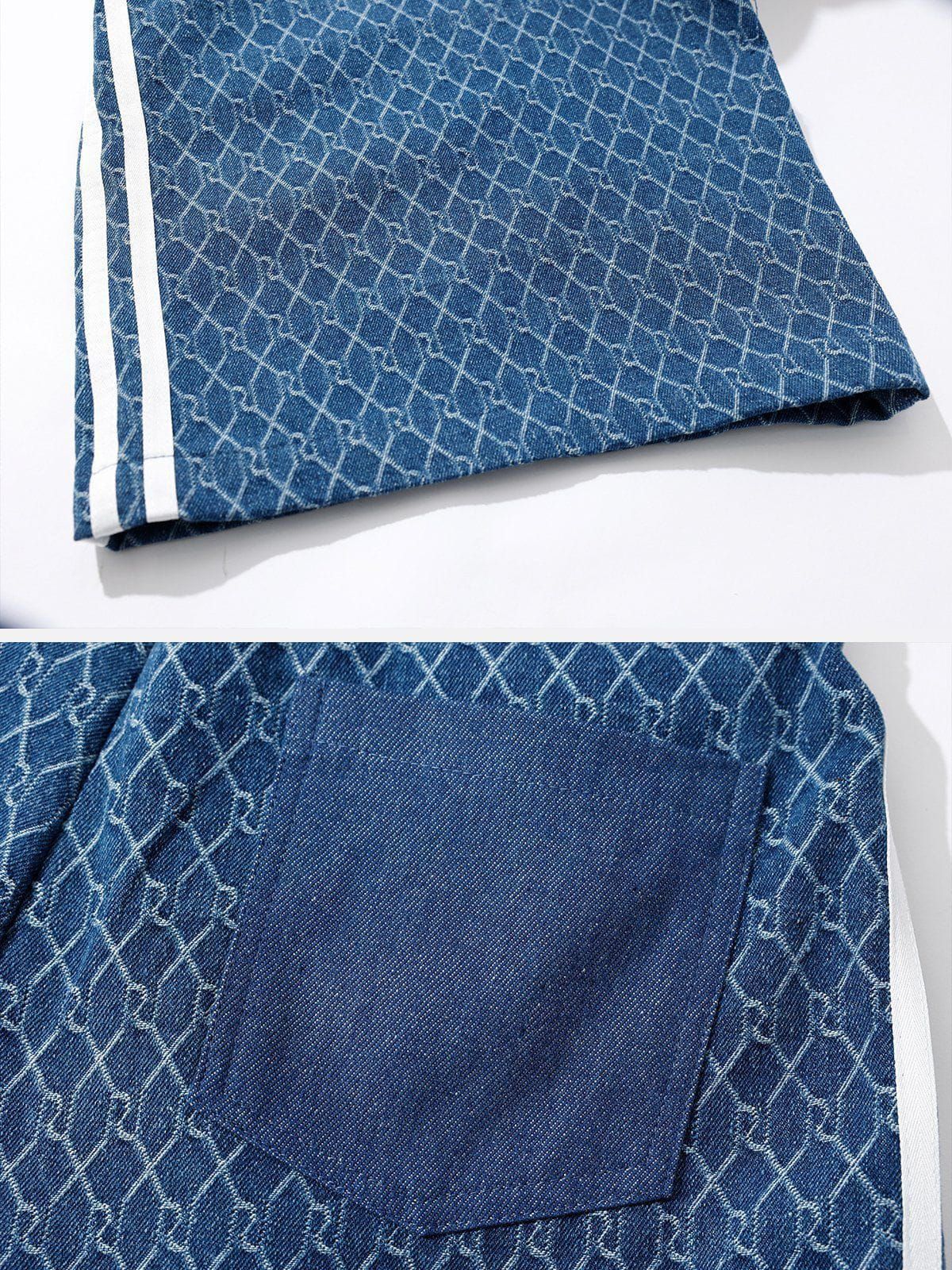 Denim Jacquard Baggy Jeans sold by Aelfric Eden product image thumbnail 7