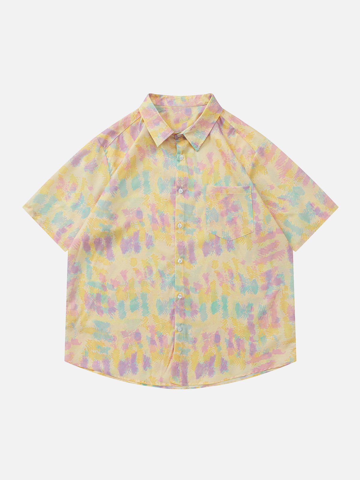 Tie-Dye Print Short Sleeve Shirts sold by Aelfric Eden product image thumbnail 3