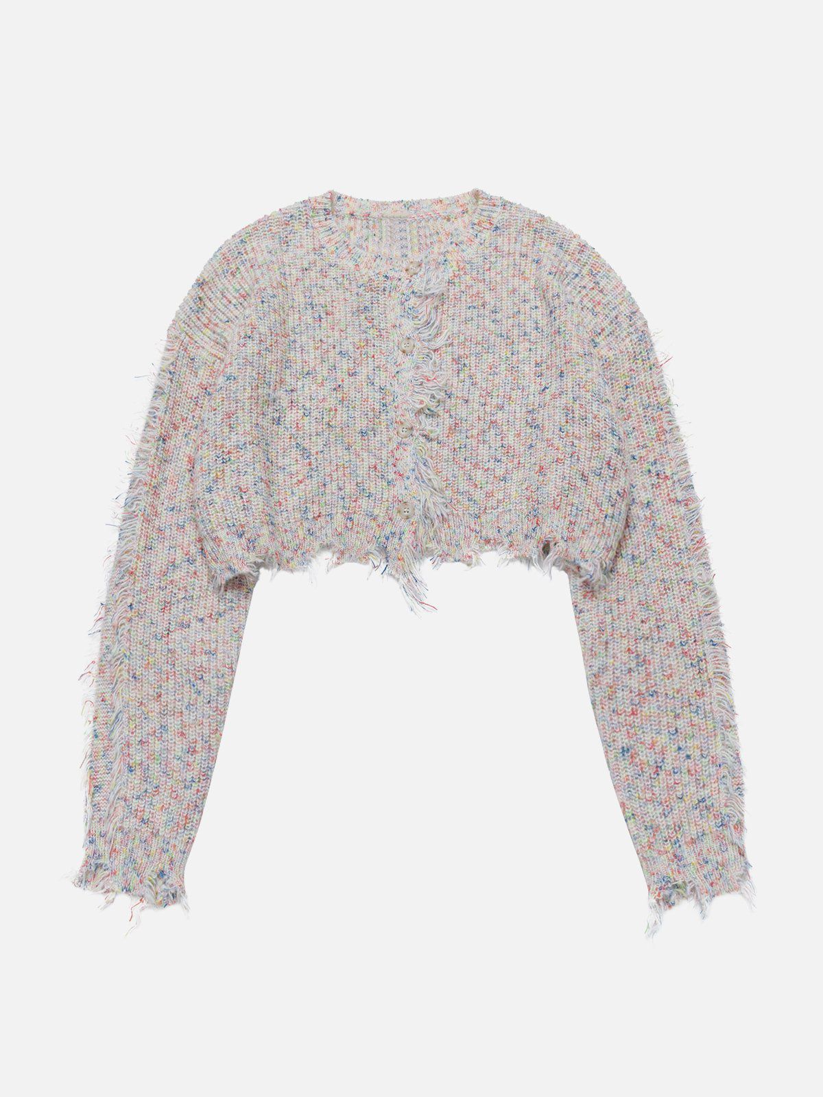 Colorful Raw Edge Long Sleeve sold by Aelfric Eden