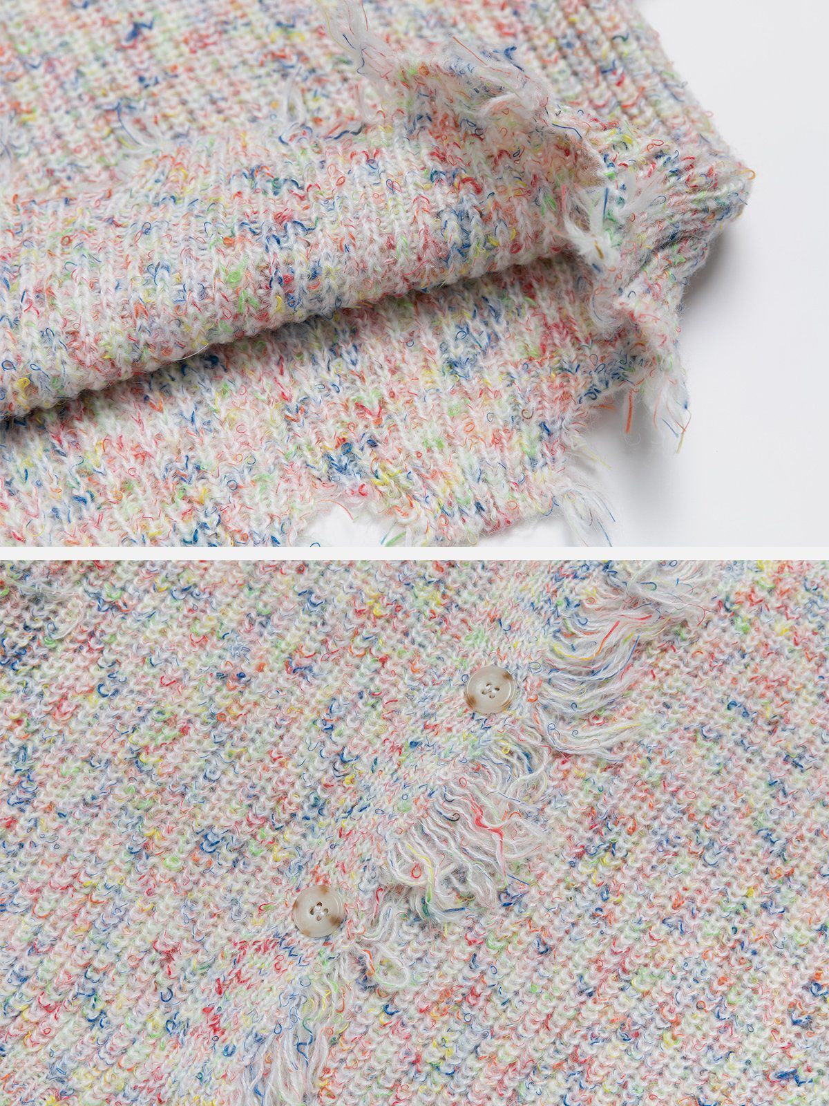 Colorful Raw Edge Long Sleeve sold by Aelfric Eden product image thumbnail 3